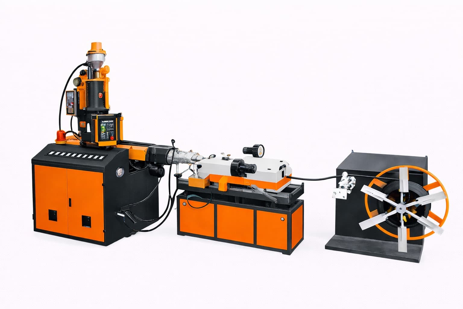 PVC / PE SINGLE WALL CORRUGATED PIPE EXTRUSION LINE