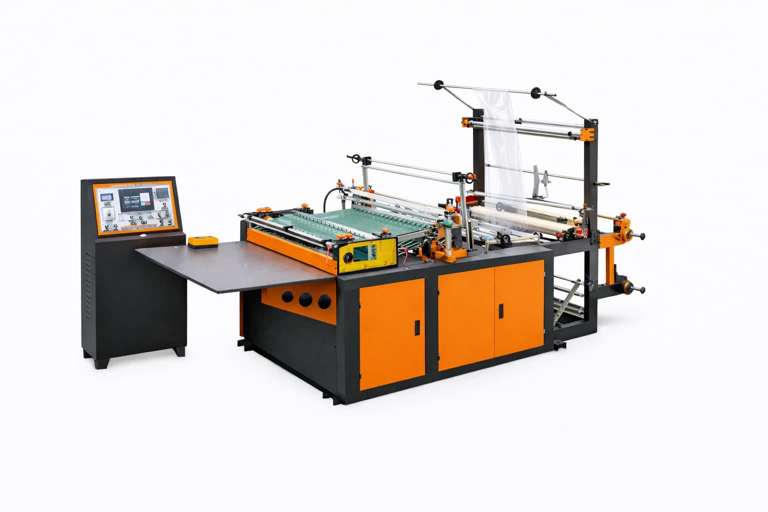 COMPUTER SIDE SEALING AND CUTTING BAG MAKING MACHINE