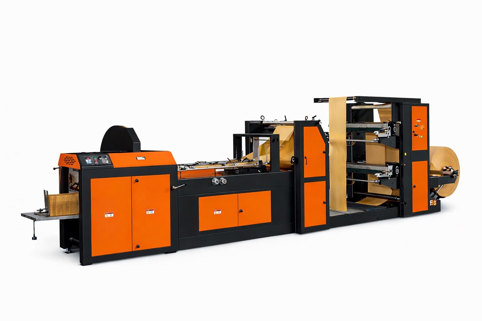 AUTOMATIC HIGH SPEED FLEXO PRINTING PAPER BAG MAKING MACHINE