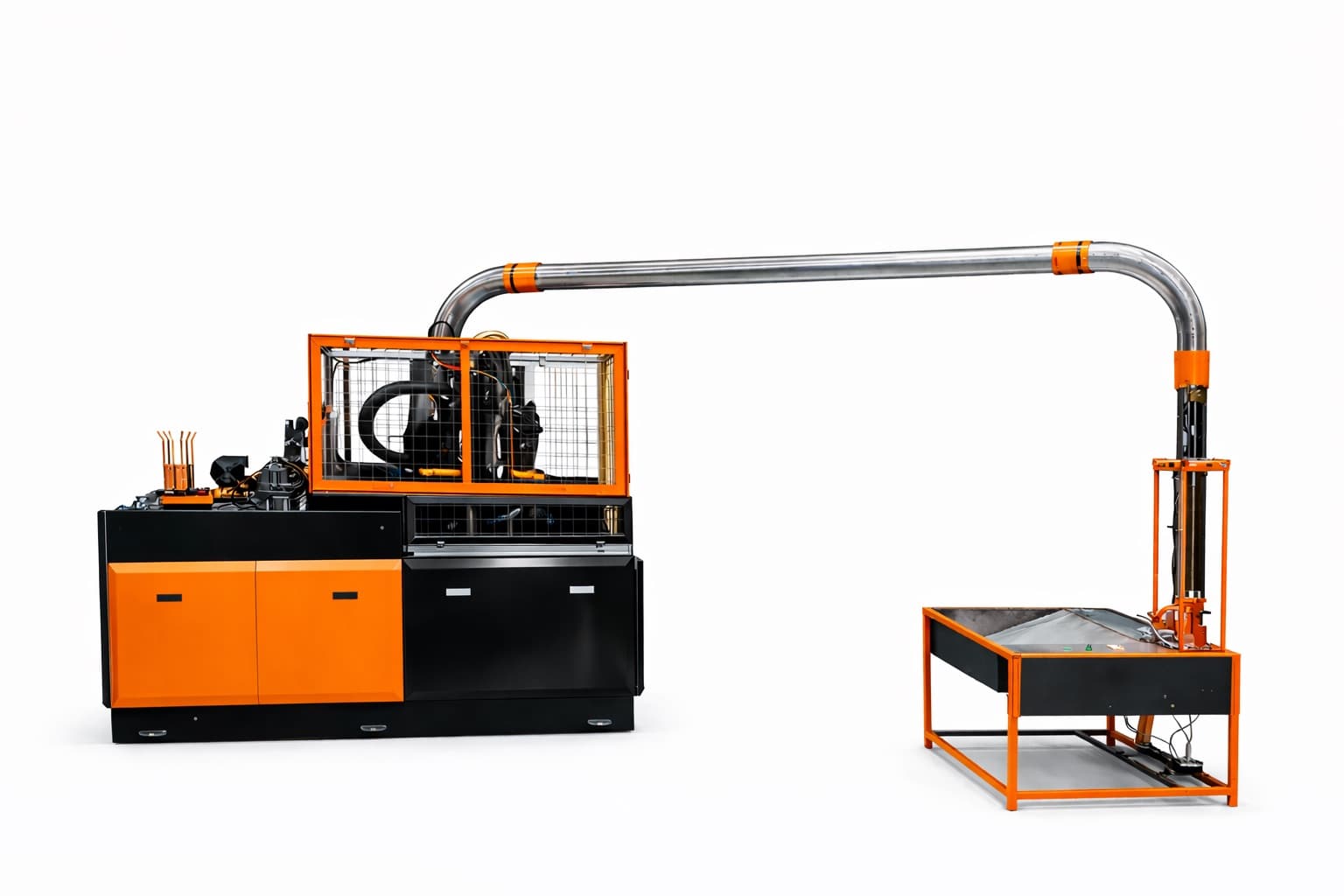 PAPER CUP MAKING MACHINE WITH COLLECT TABLE