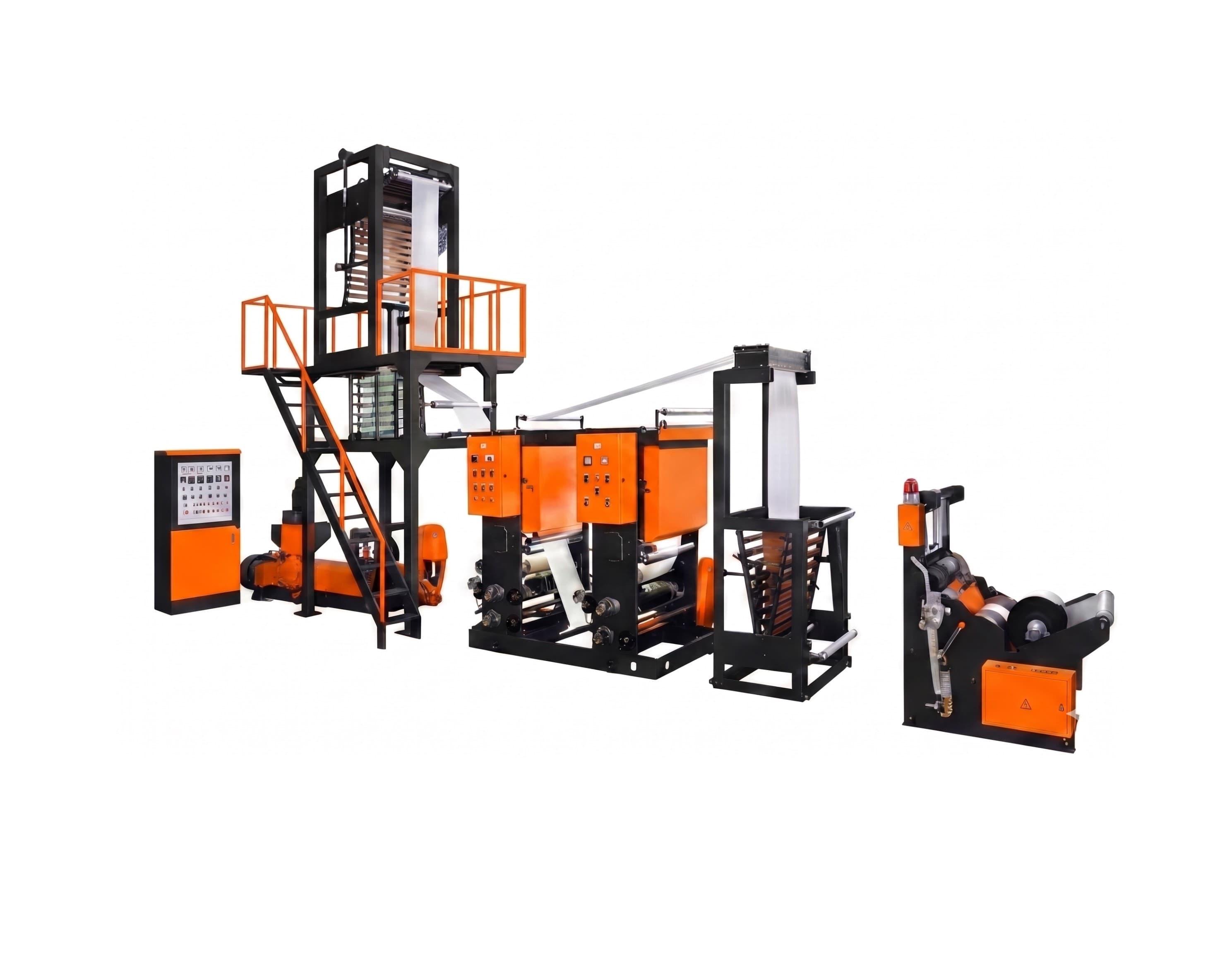 FILM BLOWING MACHINE WITH INLINE PRINTING & GUSSETING