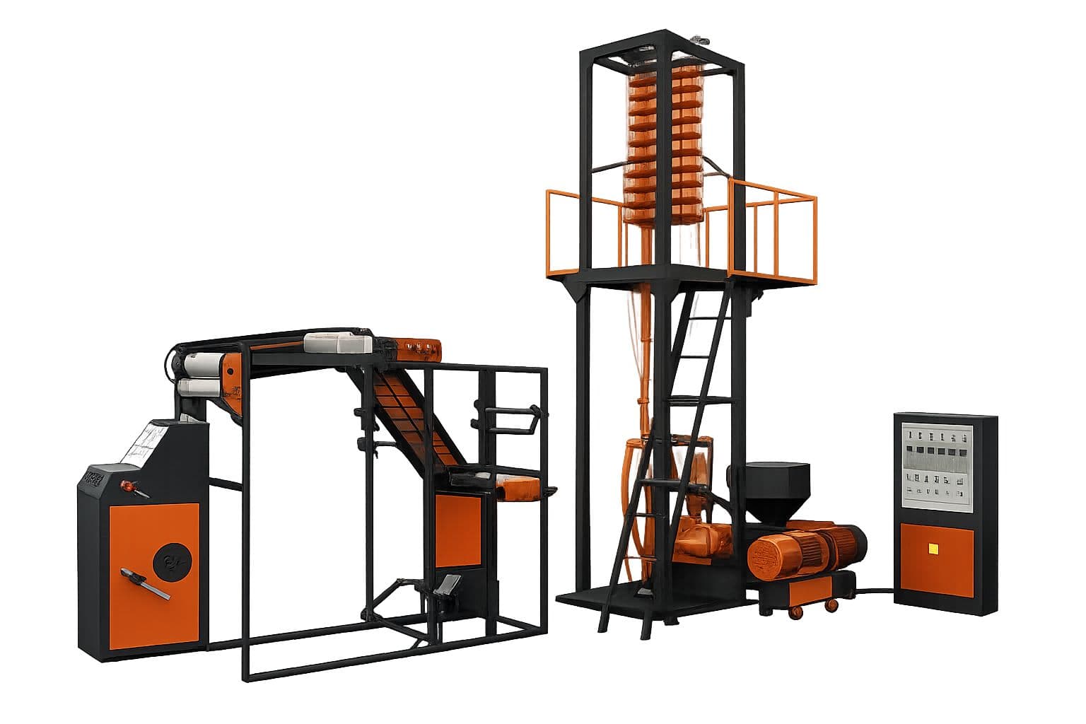 ZIPPER BAG FILM BLOWING MACHINE