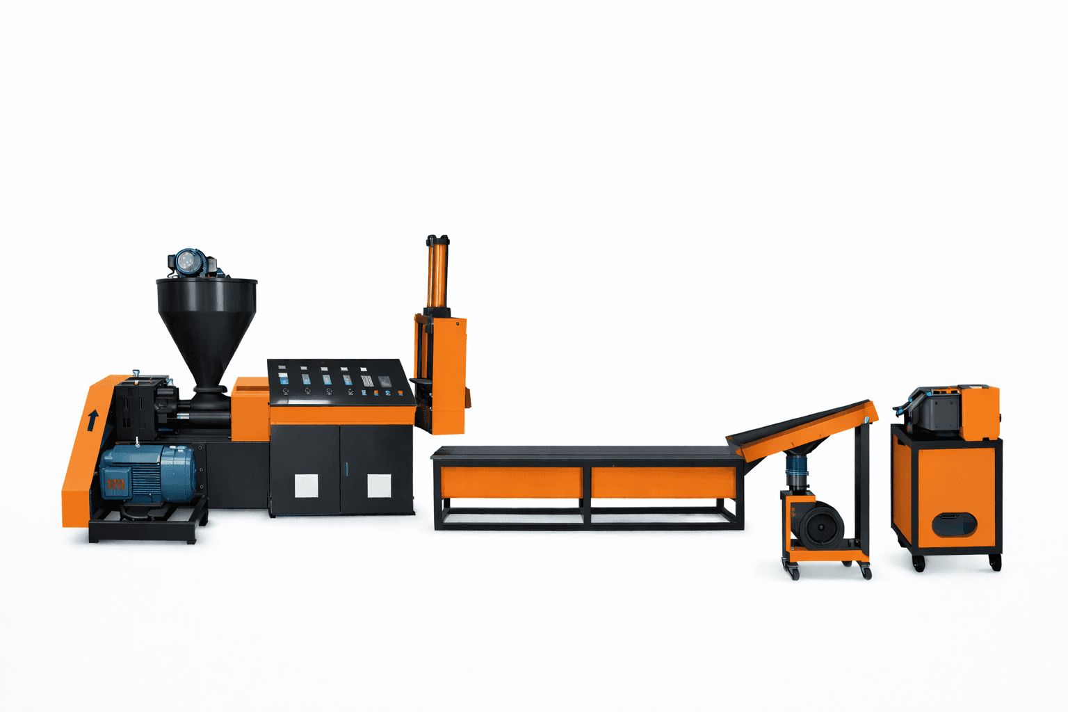 PE / PP / ABS / PC / PS STRAND CUTTING RECYCLING MACHINE